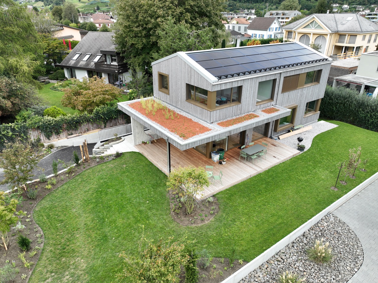Einfamilienhaus mit Solaranlage